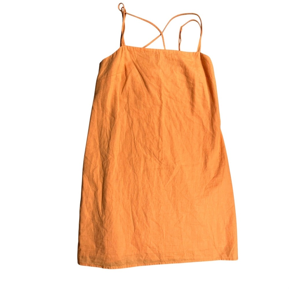 H&M Tangerine Strappy Mini Dress NWT